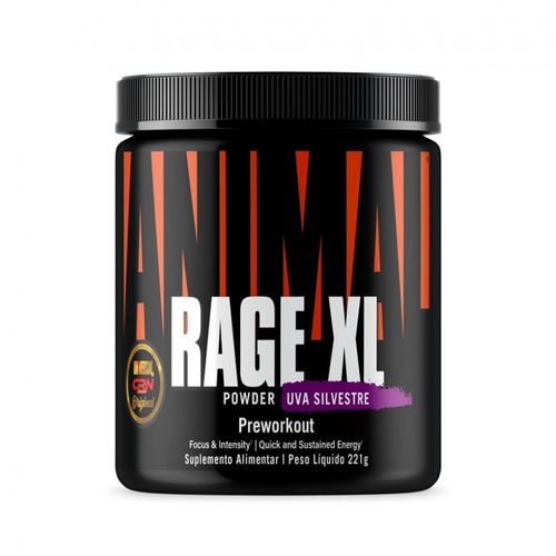 Animal Rage XL (221g) - Sabor: Uva Silvestre Animal Rage XL (221g) - Sabor: Uva Silvestre
