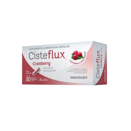 Cisteflux Cranberry 500mg (30caps) - Padrão: Único