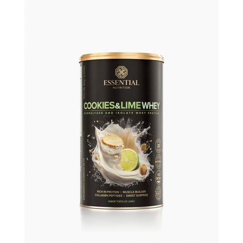 Cookies e Lime Whey lata (405g) - Sabor: Torta de Limão