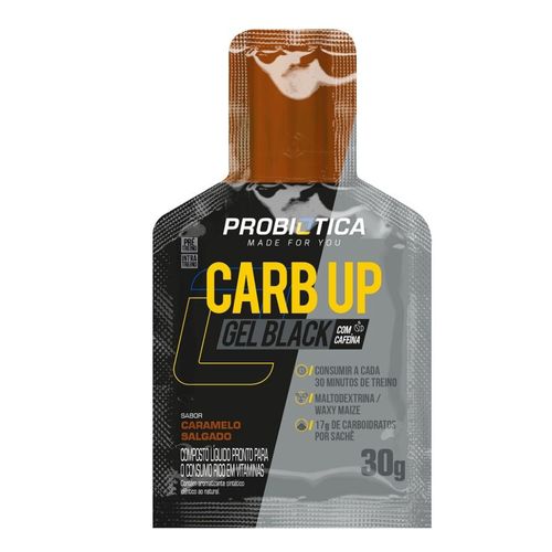 Carb Up Black Gel (30g) - Sabor: Caramelo Salgado Carb Up Black Gel (30g) - Sabor: Caramelo Salgado