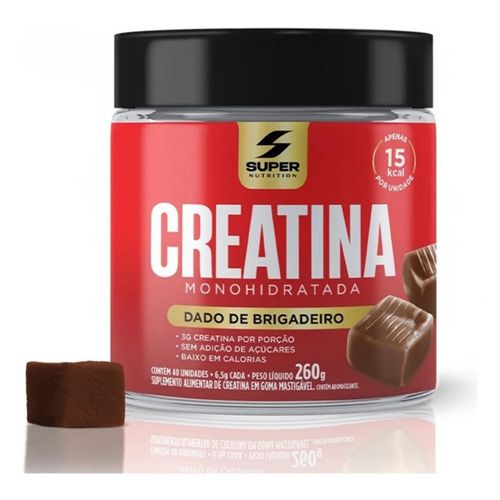 Creatina Caramel (40 unids - 6,5g) 260g - Sabor: Dado de Brigadeiro