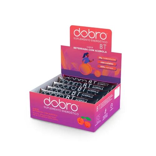 BT Gel Dobro (Display 10 sachês 30g) - Sem Cafeina - Sabor: Beterraba com Acerola