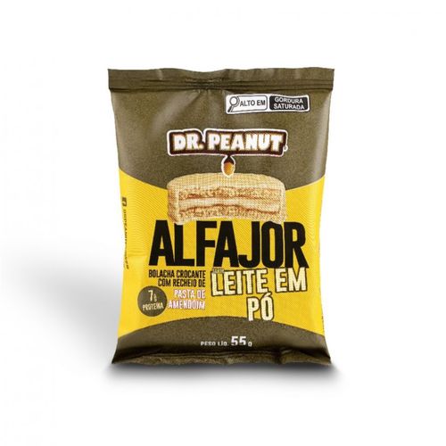 Alfajor Dr. Peanut (55g) - Sabor: Leite em Pó Alfajor Dr. Peanut (55g) - Sabor: Leite em Pó