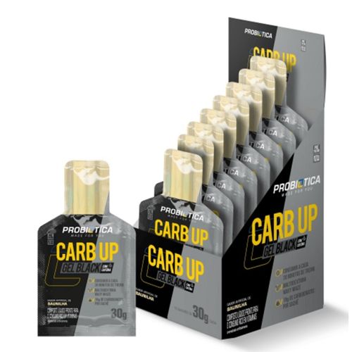 Carb Up Black Gel (300g) Caixa 10 unidades - Sabor: Baunilha Carb Up Black Gel (300g) Caixa 10 unidades - Sabor: Baunilha