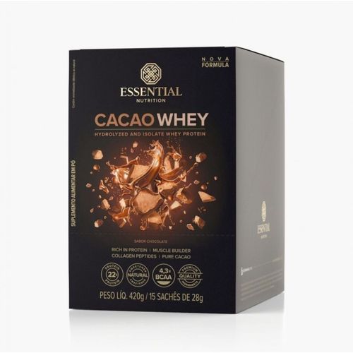 Cacao Whey Display - (420g / 15 Sachês) - Sabor: Cacau Cacao Whey Display - (420g / 15 Sachês) - Sabor: Cacau