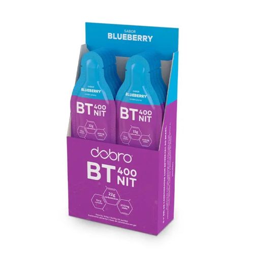 BT Nitrato Gel Dobro (Display 10 sachês 30g) - Sabor: Blueberry BT Nitrato Gel Dobro (Display 10 sachês 30g) - Sabor: Blueberry