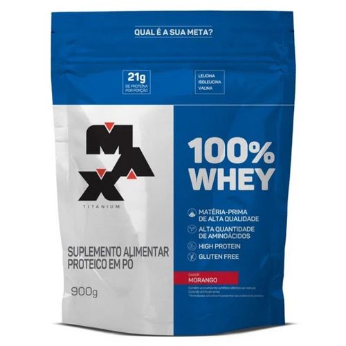 100% Whey Refil (900g) - Sabor: Morango 100% Whey Refil (900g) - Sabor: Morango