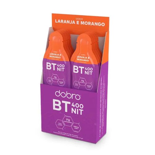 BT Nitrato Gel Dobro (Display 10 sachês 30g) - Sabor: Laranja e Morango BT Nitrato Gel Dobro (Display 10 sachês 30g) - Sabor: Laranja e Morango