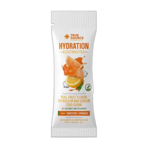 Repositor Eletrolítico Hydration Electrolytes Tangerine Lemonade True Source 5g