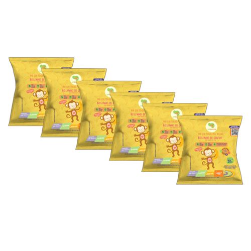 Kit 6X: Biscoito de Polvilho Bolinho de Chuva Vegano Crilancha 20g