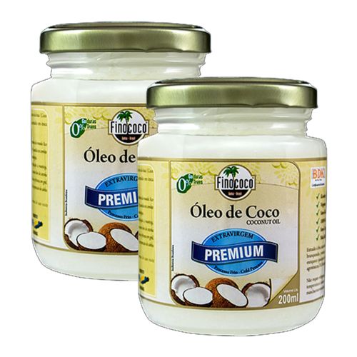 Kit 2X: Óleo de Coco Extra Virgem Finococo 200ml Kit 2X: Óleo de Coco Extra Virgem Finococo 200ml
