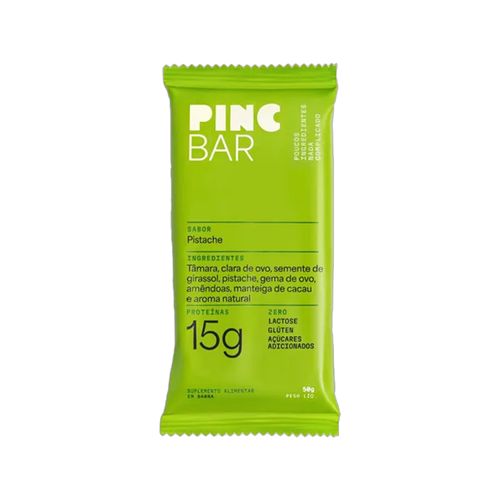 Barra de Proteína Pistache Sem Açúcar Pinc Bar 50g