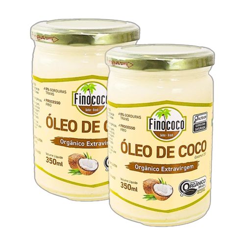 Kit 2X: Óleo de Coco Extra Virgem Orgânico Finococo 350ml
