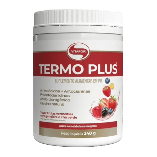 Termo Plus Termogênico Frutas Vermelhas com Gengibre e Chá Verde Vitafor 240g