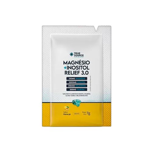 Magnésio + Inositol Relief 3.0 Maracujá Sachê True Source 7g