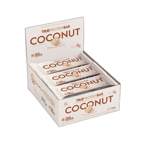 True Bar Protein Coconut 35g True Source 12 Unidades