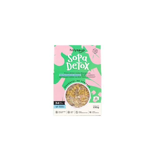 Sopa Detox Sem Glúten Holysoup 130g
