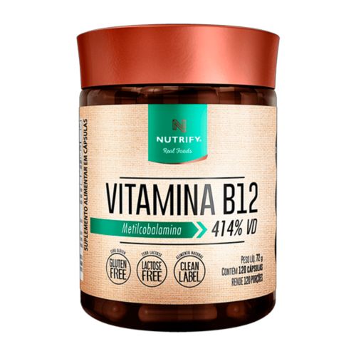 Vitamina B12 Nutrify 120 Cápsulas Vitamina B12 Nutrify 120 Cápsulas