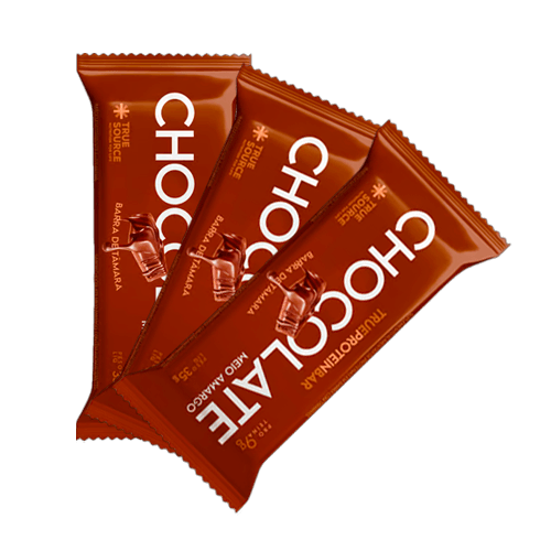 Kit 3X: True Bar Protein Chocolate Meio Amargo True Source 35g Kit 3X: True Bar Protein Chocolate Meio Amargo True Source 35g
