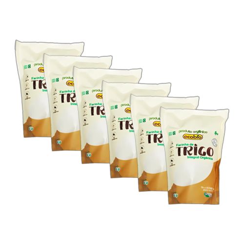 Kit 6X: Farinha de Trigo Integral Orgânica Ecobio 500g Kit 6X: Farinha de Trigo Integral Orgânica Ecobio 500g
