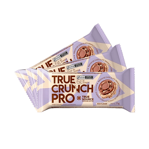 Kit 3X: Wafer Proteico True Crunch Pro Chocolate Meio Amargo True Source 25g Kit 3X: Wafer Proteico True Crunch Pro Chocolate Meio Amargo True Source 25g