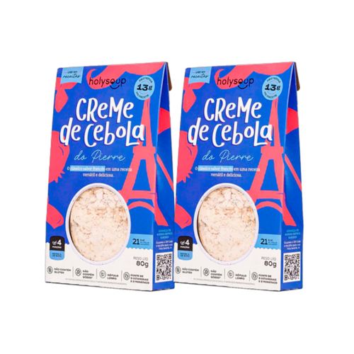 Kit 2X: Creme de Cebola do Pierre Holysoup 80g