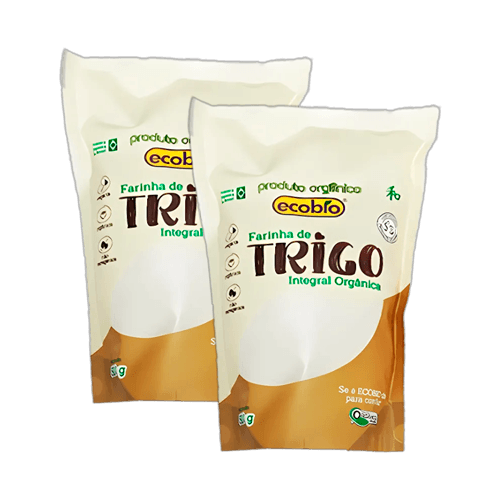 Kit 2X: Farinha de Trigo Integral Orgânica Ecobio 500g Kit 2X: Farinha de Trigo Integral Orgânica Ecobio 500g