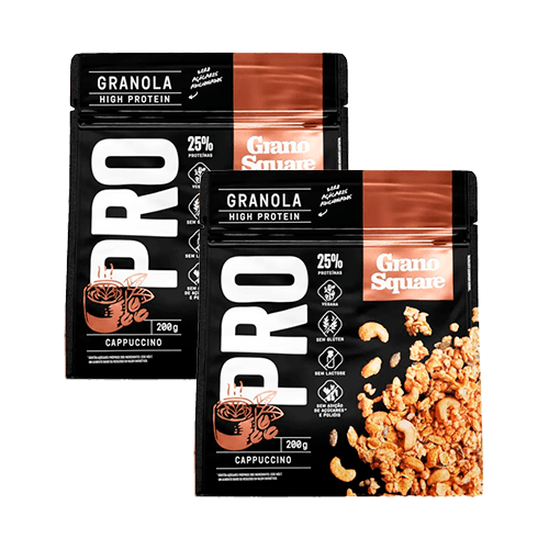 Kit 2X: Granola Pro Cappuccino Sem Glúten GranoSquare 200g