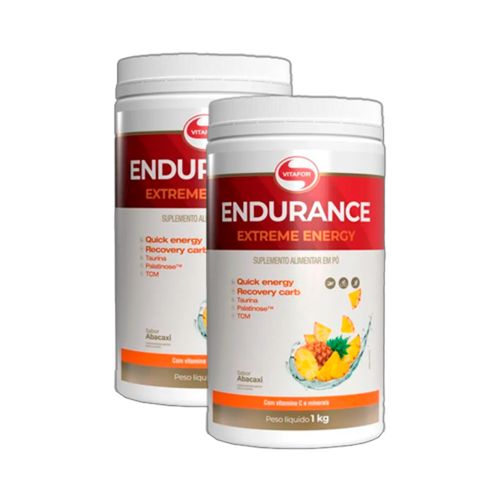 Kit 2X: Endurance Extreme Energy Abacaxi Vitafor 1000g Kit 2X: Endurance Extreme Energy Abacaxi Vitafor 1000g