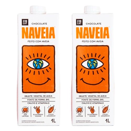 Kit 2X: Bebida Vegetal de Aveia Chocolate Naveia 1L Kit 2X: Bebida Vegetal de Aveia Chocolate Naveia 1L