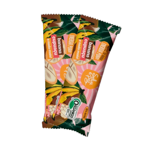 Kit 2X: Barra de Frutas Banana e Polpa Cupuaçú Orgânica Selva e Paz 30g