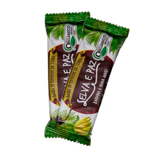 Kit 2X: Barra de Frutas Banana da Terra Orgânica Selva e Paz 30g
