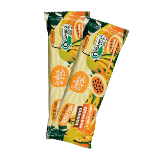Kit 2X: Barra de Frutas Banana e Maracujá Orgânica Selva e Paz 30g