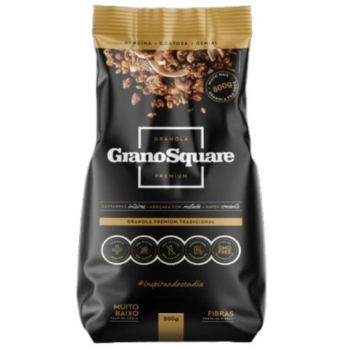 Granola Premium Tradicional Sem Glúten GranoSquare 800g