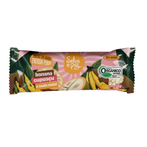 Barra de Frutas Banana e Polpa Cupuaçu Orgânica Selva e Paz 30g