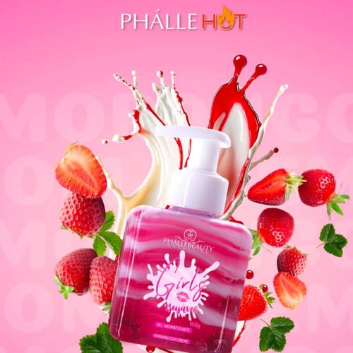 Phallebeauty Girl Morango C/ Creme Para Virilha Beijável - Gel Aromatizante 180g 180g