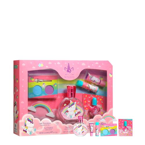 Kit Eau My Unicorn Feminino - Eau de Toilette + Esmalte + Lip Balm + Lip Gloss + Sombras Kit