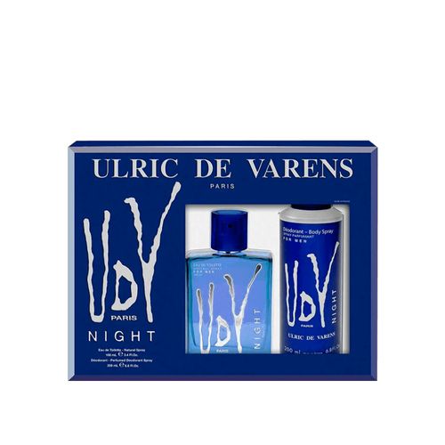 Kit Ulric de Varens UDV Night Masculino - Eau de Toilette 100ml + Desodorante 200ml NULO Kit Ulric de Varens UDV Night Masculino - Eau de Toilette 100ml + Desodorante 200ml NULO