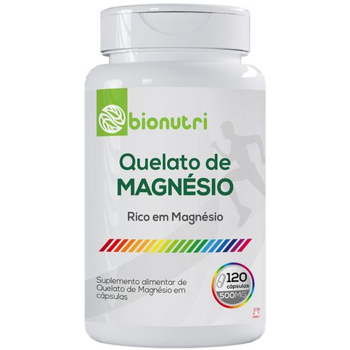 QUELATO DE MAGNÉSIO CONCENTRADO 100% IDR 120 CÁPSULAS – BIONUTRI QUELATO DE MAGNÉSIO CONCENTRADO 100% IDR 120 CÁPSULAS – BIONUTRI