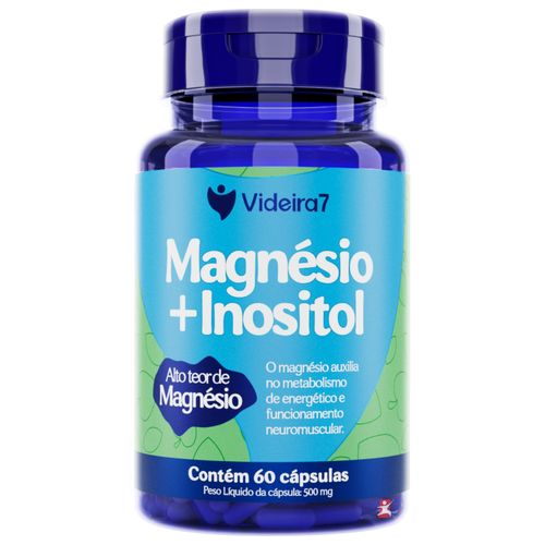 MAGNESIO + INOSITOL 60 CAPSULAS - VIDEIRA 7 MAGNESIO + INOSITOL 60 CAPSULAS - VIDEIRA 7