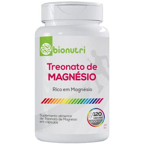 TREONATO DE MAGNÉSIO CONCENTRADO 100% IDR 120 CÁPSULAS – BIONUTRI TREONATO DE MAGNÉSIO CONCENTRADO 100% IDR 120 CÁPSULAS – BIONUTRI