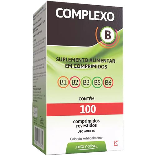 COMPLEXO B 100 COMPRIMIDOS – ARTE NATIVA COMPLEXO B 100 COMPRIMIDOS – ARTE NATIVA