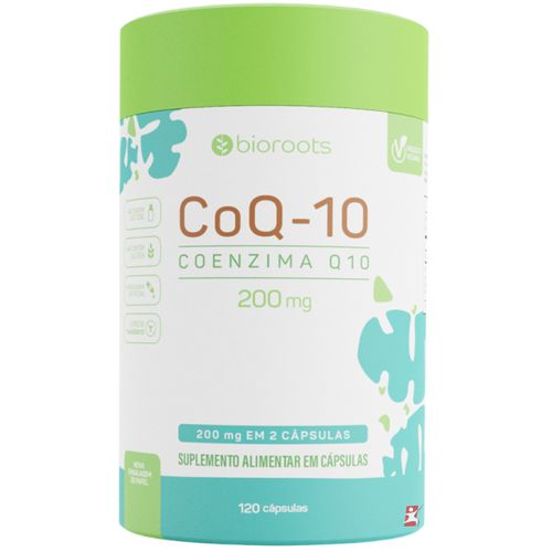 COENZIMA Q10 200MG VEGANA POR POÇÃO UBIQSOME® 120 CÁPSULAS CLEAN LABEL - BIOROOTS