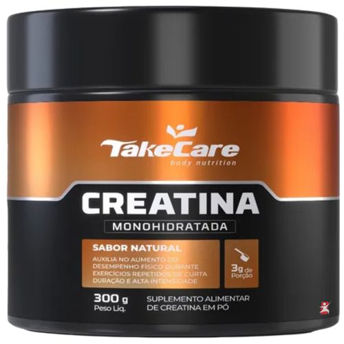 CREATINA MONOHIDRATADA 100% PURA 100 DOSES 300G SEM SABOR - TAKE CARE CREATINA MONOHIDRATADA 100% PURA 100 DOSES 300G SEM SABOR - TAKE CARE