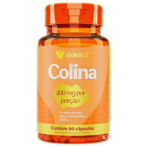 COLINA 400MG POR PORÇÃO 60 CAPSULAS - VIDEIRA 7 COLINA 400MG POR PORÇÃO 60 CAPSULAS - VIDEIRA 7