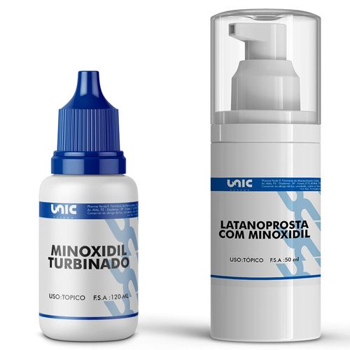 Minoxidil turbinado 120ml + Latanoprosta 50ml