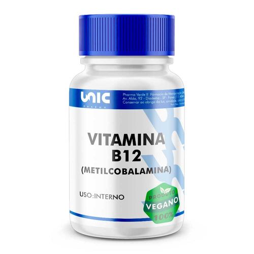 Vitamina B12 (Metilcobalamina) 2000mcg 60 Cápsulas Vegan