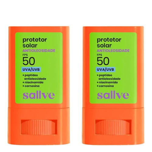 Kit-Protetor-Solar-Sallve-FPS-50-Antioleosidade-2-Unidades-de-15g-Bastao