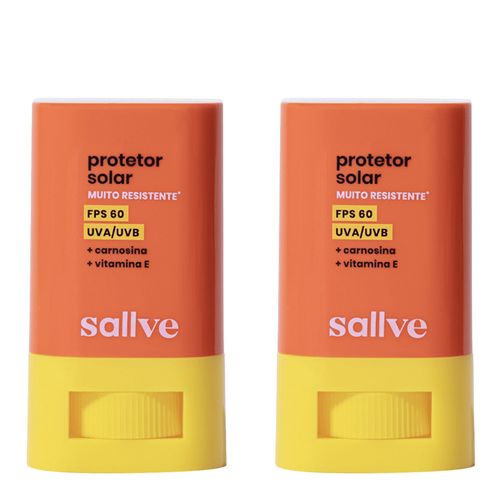 Kit-Protetor-Solar-Facial-Sallve-FPS-60-Super-Resistente-2-Unidades-de-15g-Stick