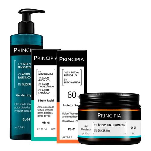 Kit-Principia-Gel-De-Limpeza-Gl-01-350g--Hidratante-GH-01-50g--Serum-Mix-01-30ml--Protetor-Solar-FPS-60-PS-01-40ml Kit-Principia-Gel-De-Limpeza-Gl-01-350g--Hidratante-GH-01-50g--Serum-Mix-01-30ml--Protetor-Solar-FPS-60-PS-01-40ml